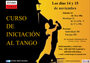 2015-11-14 y 15 Asociación de Circo Curso iniciación Tango OK
